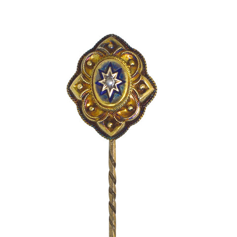 Victorian Star Set Stick pin