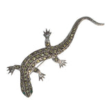 Marcasite Lizard Brooch
