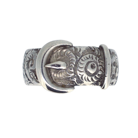 Silver Buckle Ring