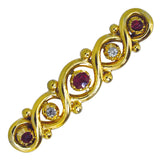 ruby and diamond brooch