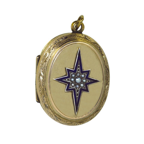 Pearl Star Locket