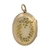 Oval 'Swallow' Engraved Locket