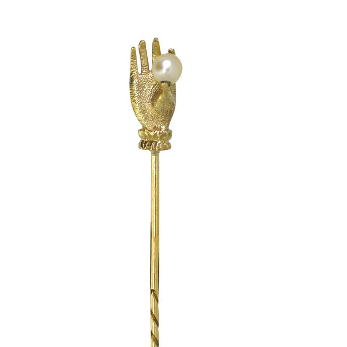Pearl 'Hand' Tie Pin