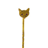 antique fox tie pin