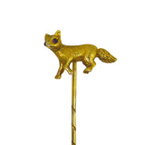 vintage fox tie pin