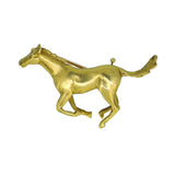 gold horse brooch