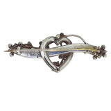 Silver Heart Brooch