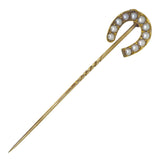 Pearl Horse Shoe Tie Pin