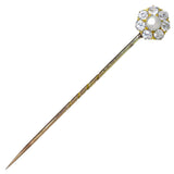 Diamond & Pearl Tie Pin