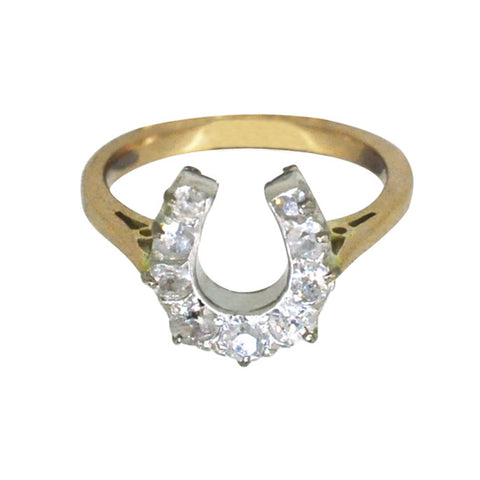 Diamond Horse Shoe Ring