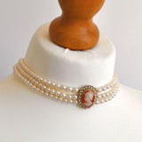 Pearl & Cameo Necklace