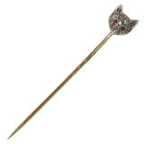 Diamond Fox Tie Pin