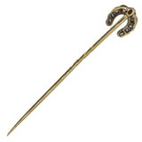 Diamond Horse Shoe Tie Pin