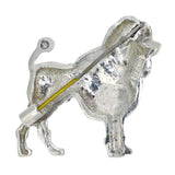 Silver Poodle Brooch