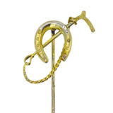 Horse Shoe and Whip Tie Pin