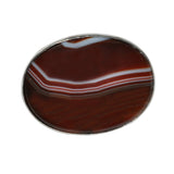 banded agate brooch