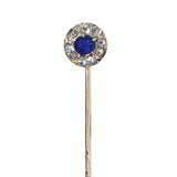 Sapphire & Diamond Tie Pin