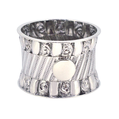 Silver Embossed Napkin Ring