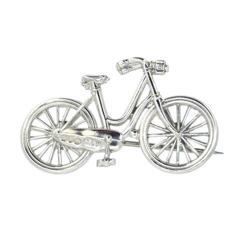 Silver Bike Brooch