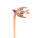 Diamond Bird Stick Pin