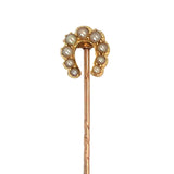 Pearl Horse Shoe Tie Pin