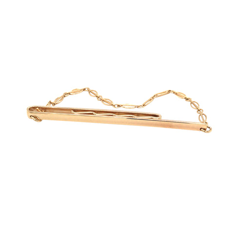 Gold Bar Tie Slide