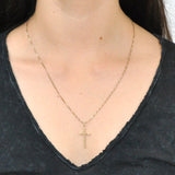 Gold Cross Pendant Necklace