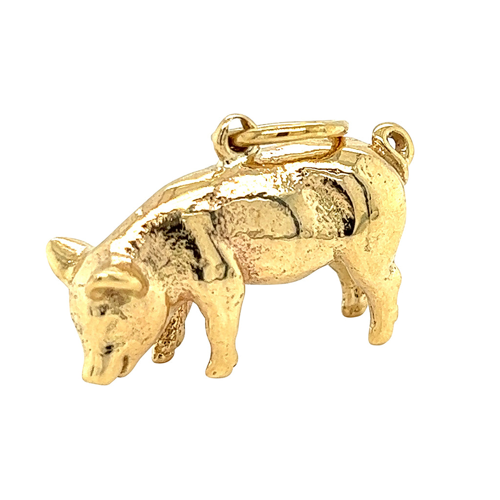 Gold Pig Charm
