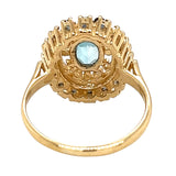 Blue Topaz & Sapphire Ring
