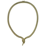 Yellow Gold Snake Necklace
