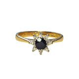 Diamond & Sapphire Star Ring