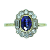 Antique Diamond & Sapphire Ring