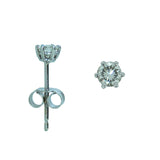 Vintage Brilliant Cut Diamond Stud Earrings