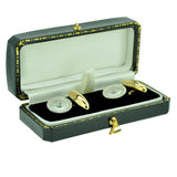 Victorian Mother of Pearl & Diamond Cufflinks