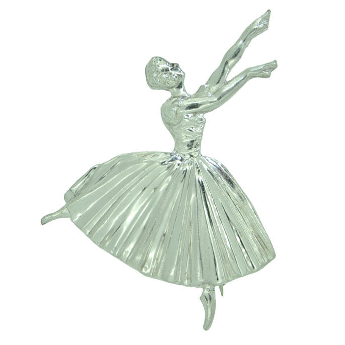 Hallmarked Silver Ballerina Brooch