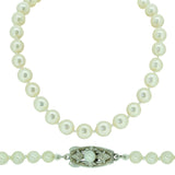 Pearl Necklace With Pearl Clasp