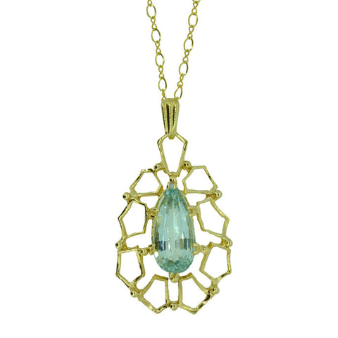 Aquamarine Pendant Necklace