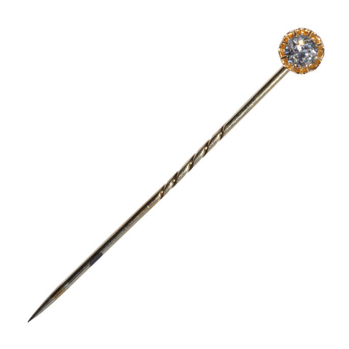 Edwardian Single Stone Diamond Tie Pin (92/S)