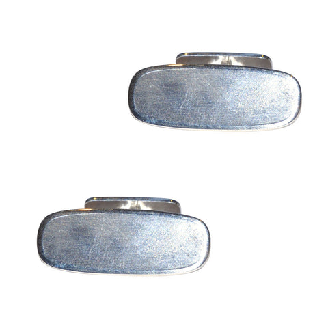 Silver Swivel Back Cuff Links