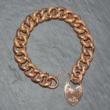 Rose Gold Curb Link Bracelet