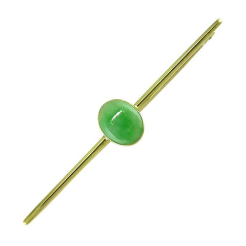 Jade Bar Brooch